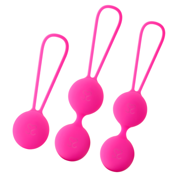 MORESSA OSIAN SET PREMIUM SILICONE  PINK é um brinquedo sexual da gama das Bolas De Silicone, para maior prazer e conforto.