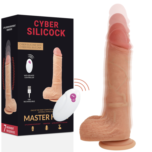 CYBER SILICOCK REMOTE CONTROL REALISTIC MASTER HUCK é um brinquedo sexual da gama dos Strapon Dildos, para um maior prazer anal.