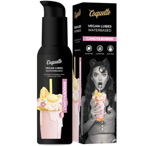 COQUETTE CHIC DESIRE PREMIUM EXPERIENCE 100ML VEGAN LUBES CANDYLICIOUS é um Óleo e Lubrificante extremamente agradável comestível.