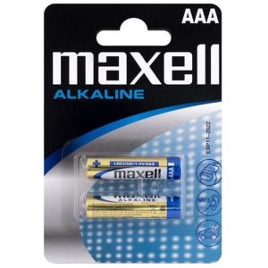 MAXELL ALKALINE BATTERY AAA LR03 BLISTER * 2 é um artigo que pertence à gama de baterias, para que nunca lhe falte a pilha.