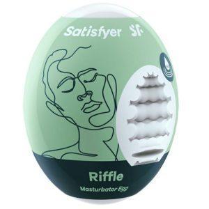 SATISFYER RIFFLE MASTURBATOR EGG é um brinquedo sexual adequado ao homem, super potente e confortável.