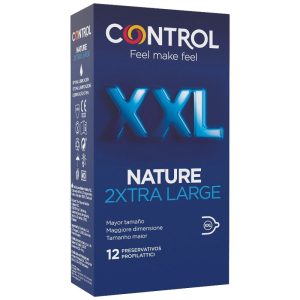 CONTROL NATURE 2XTRA LARGE XXL CONDOMS - 12 UNITS são preservtivos para gays, para maior segurança e sensibilidade. Super saborosos.