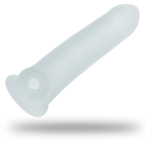 OHMAMA SILICONE PENIS AND TESTIBLES SLEEVE - SMALL é um brinquedo sexual adequado ao homem, super potente e confortável.