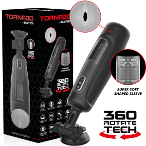 JAMYJOB TORNADO 360 ROTATE TECH STROKER é um brinquedo sexual adequado ao homem, super potente e confortável.