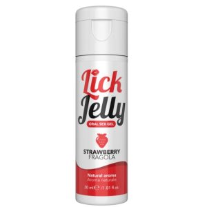 LICK JELLY STRAWBERRY LUBRICANT 30 ML é um Óleo e Lubrificante extremamente agradável comestível.