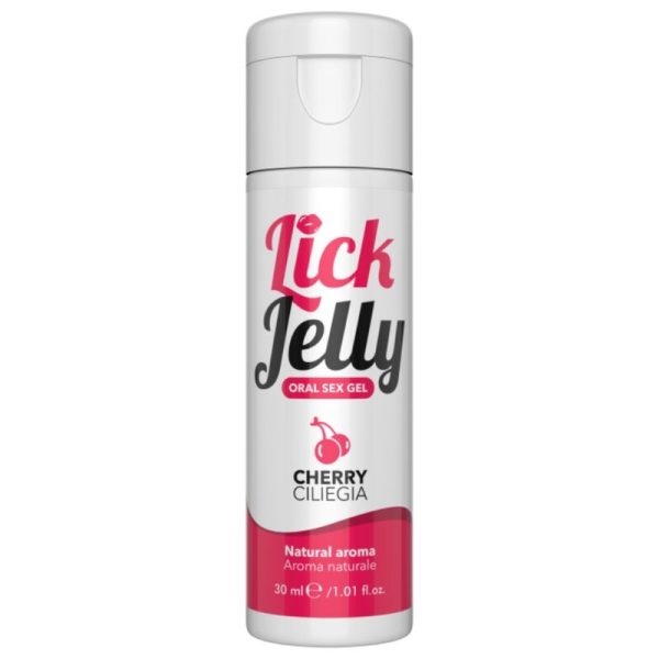 LICK JELLY CHERRY LUBRICANT 30 ML é um Óleo e Lubrificante extremamente agradável comestível.