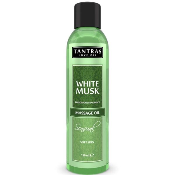 TANTRAS LOVE OIL WHITE MUSK ACEITE MASAJE 150 ML é um Óleo essencial, Lubrificante e Creme.