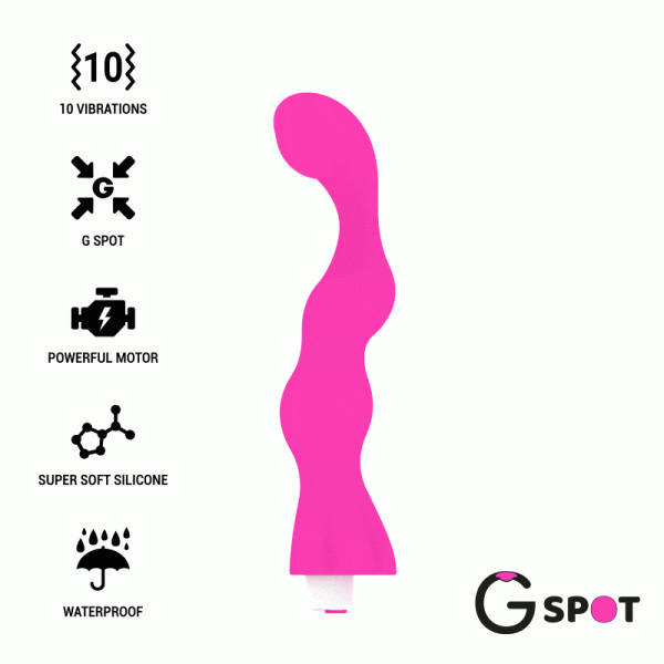 G-SPOT GEORGE G-SPOT VIBRATOR GUM PINK é um brinquedo sexual da gama dos Vibradores Ponto G, super potente e confortável.