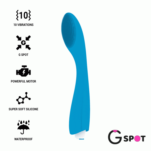 G-SPOT GYLBERT TURQUOISE BLUE G-SPOT VIBRATOR é um brinquedo sexual da gama dos Vibradores Ponto G, super potente e confortável.