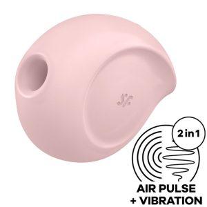 SATISFYER SUGAR RUSH AIR PULSE STIMULATOR & VIBRATOR - PINK é um brinquedo sexual da gama dos estimuladores de ar, eficazes e seguros.