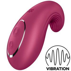 SATISFYER DIPPING DELIGHT LAY-ON VIBRATOR - RED é um brinquedo sexual da gama dos Vibradores de clitóris, super potente e confortável.