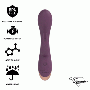 TREASURE LAURENCE RABBIT VIBRATOR WATCHME WIRELESS TECHNOLOGY COMPATIBLE é um brinquedo sexual da gama dos Vibradores de coelho, super potente e confortável.