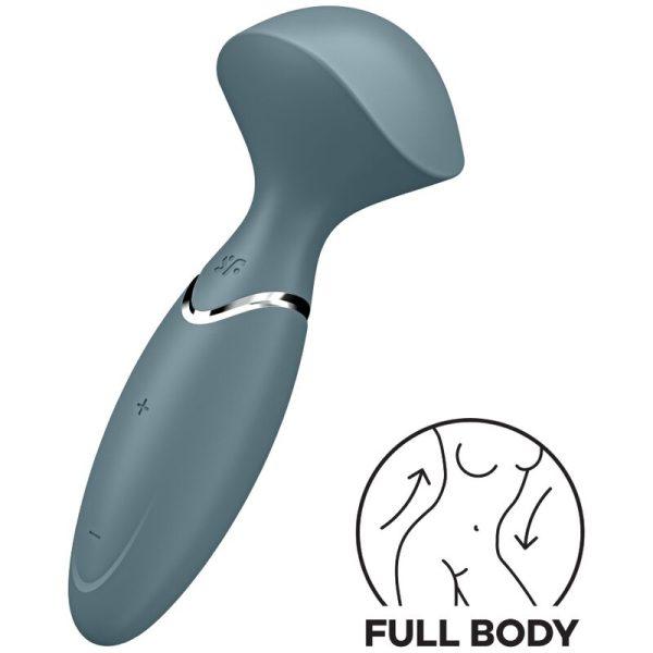 SATISFYER MINI WOND-ER - GREY é um brinquedo sexual dos estimuladores de clitóris, super potentes, eficazes e seguros.