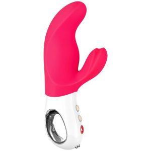 FUN FACTORY - MISS BI DUAL VIBRATOR PINK WHITE é um brinquedo sexual da gama dos Vibradores de coelho, super potente e confortável.