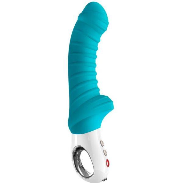 FUN FACTORY - TIGER G5 VIBRATOR PETROL é um brinquedo sexual da gama dos Vibradores Ponto G, super potente e confortável.