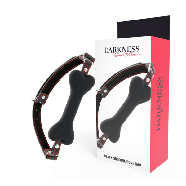 DARKNESS BONE GAG SILICONE BLACK é um brinquedo sexual da gama Fetiche e Bondage relacionada com Mandíbulas.