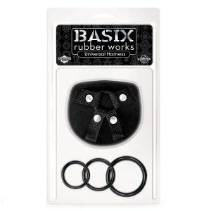 BASIX RUBBER WORKS UNIVERSAL HARNESS. é um brinquedo sexual da gama dos Pénis realísticos, para uma maior realidade e prazer.