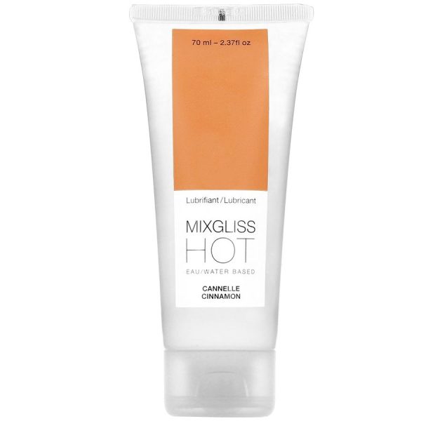 MIXGLISS WATER BASED HOT CINNAMON 70ML é um Óleo e Lubrificante extremamente agradável comestível.