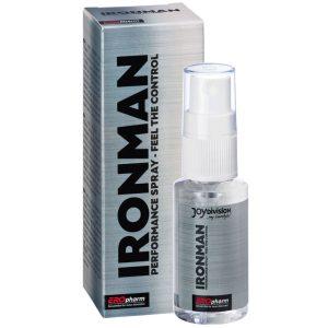 IRONMAN PERFORMANCE SPRAY é um afrodisíaco da gama de sensibilizadores de Pénis, eficaz e seguro.