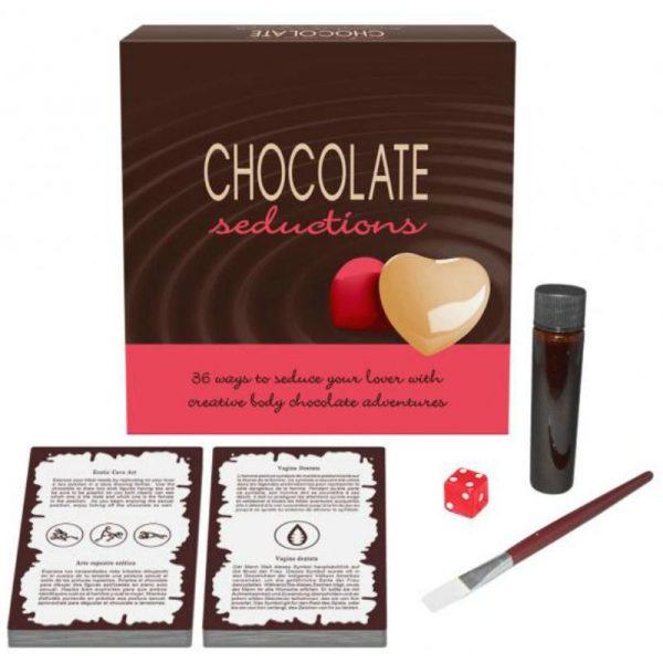 KHEPER GAMES - CHOCOLATE SEDUCTIONS ES/EN/FR/DE é indicado para Jogos Preliminares, comece a noite de uma forma escaldante.