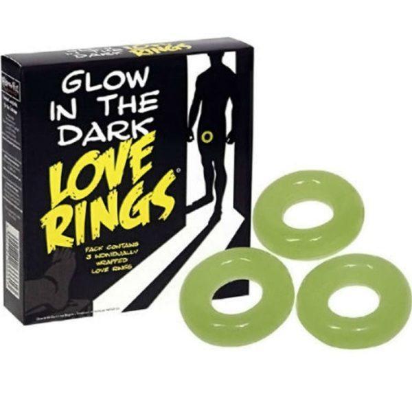 SPENCER & FLEETWOOD GLOW IN THE DARK 3 LOVE RINGS é um brinquedo sexual adequado ao homem, super potente e confortável.