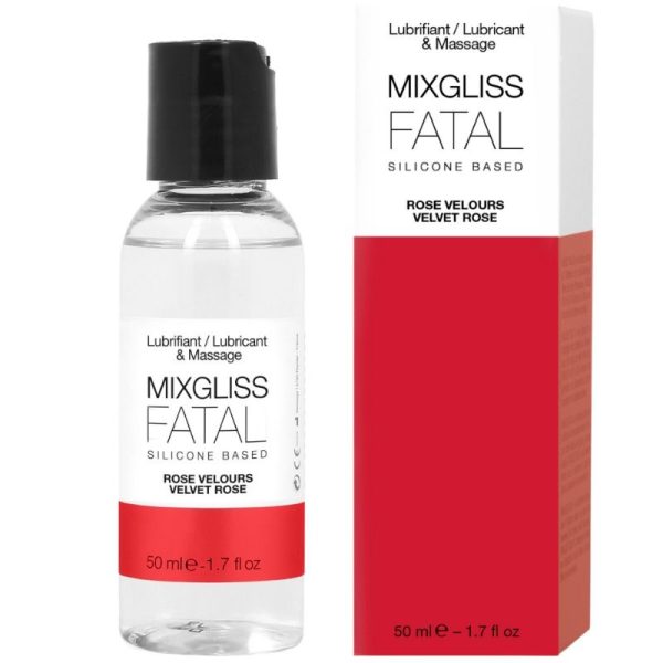 MIXGLISS FATAL SILICONE LUBRICANT VELVET ROSE 50 ML é um Óleo e Lubrificante extremamente agradável com sabor.