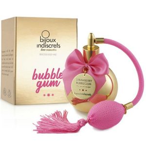 BIJOUX STRAWBERRY BUBBLE GUM BODY MIST 100 ML é um Óleo, Lubrificante e Creme para um tempo erótico.