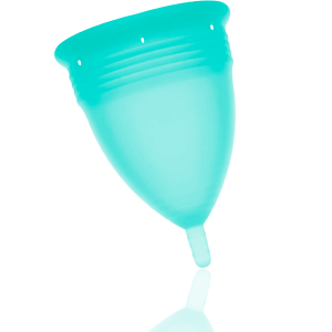 STERCUP MENSTRUAL CUP SIZE S AQUAMARINA COLOR FDA SILICONE é um artigo de Parafarmácia, extremamente eficaz, seguro e fiável para o que procura