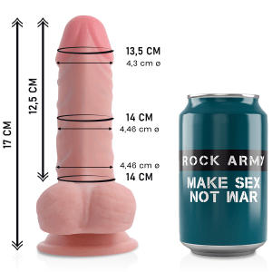 ROCKARMY DUAL DENSITY PANZER 17CM é um brinquedo sexual da gama dos Strapon Dildos, para um maior prazer anal.