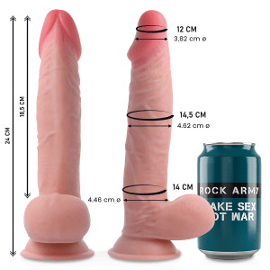 ROCKARMY DUAL DENSITY SHERMAN 24CM é um brinquedo sexual da gama dos Strapon Dildos, para um maior prazer anal.