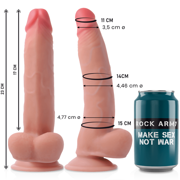 ROCKARMY DUAL DENSITY LEOPARD 23CM é um brinquedo sexual da gama dos Strapon Dildos, para um maior prazer anal.