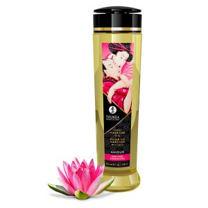 SHUNGA EROTIC MASSAGE OIL AMOUR 240ML é um Óleo, Lubrificante e Creme com efeito afrodisíaco.