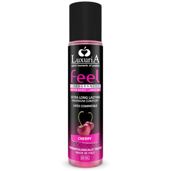 LUXURIA FEEL CHERRY WATER BASED LUBRICANT 60 ML é um Óleo e Lubrificante extremamente agradável e completo para prazer anal.