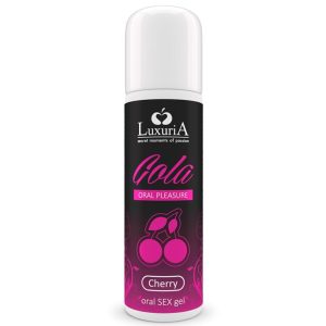 LUXURIA ORAL SEX GEL CHERRY FLAVOR 30 ML é um Óleo e Lubrificante extremamente agradável comestível.