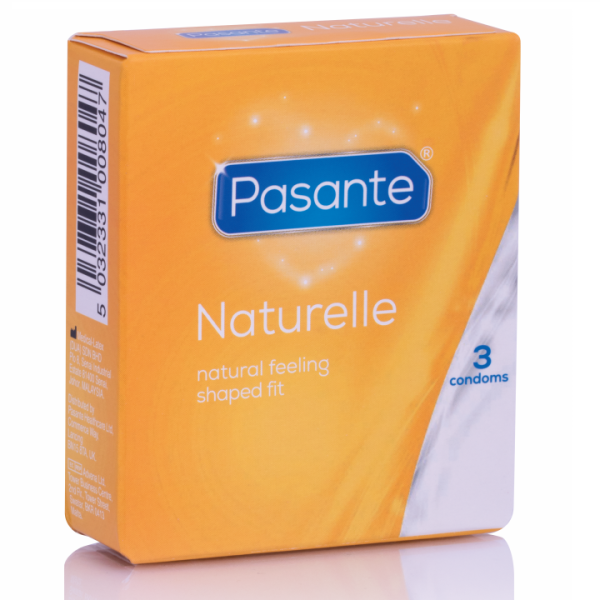 PASANTE NATURELLE  CONDOM 3 PACK são preservtivos para gays, para maior segurança e sensibilidade. Super saborosos.