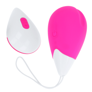 OH MAMA TEXTURED VIBRATING EGG 10 MODES - PINK AND WHITE é um brinquedo sexual da gama dos Vibradores, super potente e confortável.