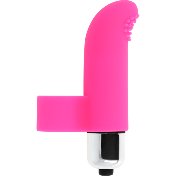 OHMAMA TEXTURED TIP STIMULATING FINGER 8 CM é um brinquedo sexual da gama dos Mini vibradores, super potente e confortável.