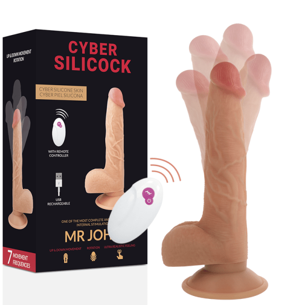 CYBER SILICOCK REMOTE CONTROL REALISTIC MR JOHN é um brinquedo sexual da gama dos Strapon Dildos, para um maior prazer anal.