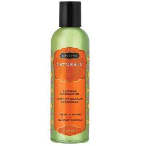 KAMASUTRA NATURAL MASSAGE OIL TROPICAL MANGO 59 ML é um Óleo, Lubrificante e Creme para massagem.