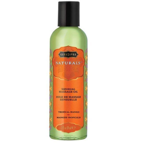 KAMASUTRA NATURAL MASSAGE OIL TROPICAL MANGO 59 ML é um Óleo, Lubrificante e Creme para massagem.