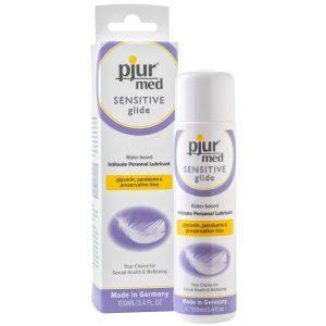 PJUR MED SENSITIVE GLIDE WATER BASED LUBRICANT 100 ML é um Óleo e Lubrificante extremamente agradável á base de água.