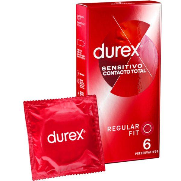 SENSITIVE DUREX CONTACT TOTAL 6 UNITS são preservtivos especiais, para maior segurança e sensibilidade. Super saborosos.