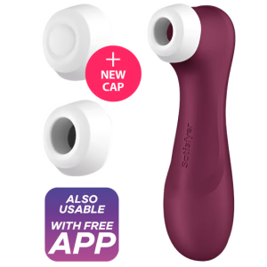 SATISFYER PRO 2 GENERACIÓN 3 - WINE RED  BLUETOOTH &  APP é um brinquedo sexual da gama dos Masturbadores para mulheres, confortável e potente.