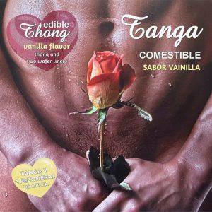 HOTFLOWERS - WAFER THONG AND 2 NIPPLE PADDERS VANILLA FLAVOR /es/pt/en/fr/it/ é um artigo da gama de itens de mercearia, extremamente eficaz, seguro e fiável para o que procura