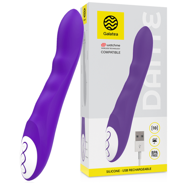 GALATEA DANTE LILAC VIBRATOR COMPATIBLE WITH WATCHME WIRELESS TECHNOLOGY é um brinquedo sexual da gama dos Masturbadores para mulheres, confortável e potente.