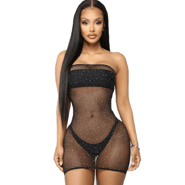 QUEEN LINGERIE SHINNY-DRESS BODYSTOCKING S-L é uma Lingerie que se equadra na Lingerie feminina. Erótica e atraente. Resistente e segura.