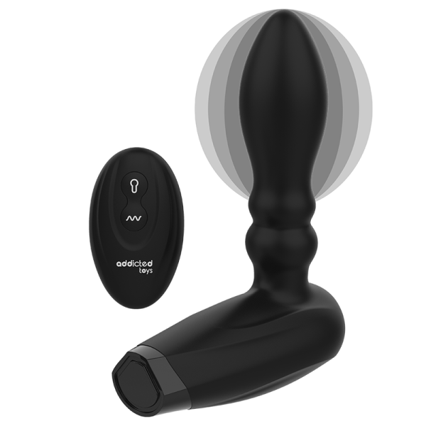 ADDICTED TOYS INFLATABLE REMOTE CONTROL PLUG - 10 MODES OF VIBRATION é um brinquedo sexual da gama dos Masturbadores para mulheres, confortável e potente.