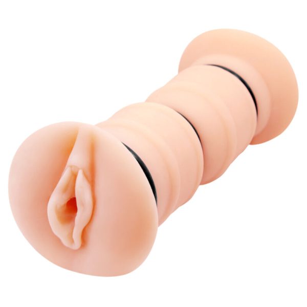 CRAZY BULL - EMMA REALISTIC DOUBLE VAGINA MASTURBATOR é um brinquedo sexual da gama dos Masturbadores para mulheres, confortável e potente.