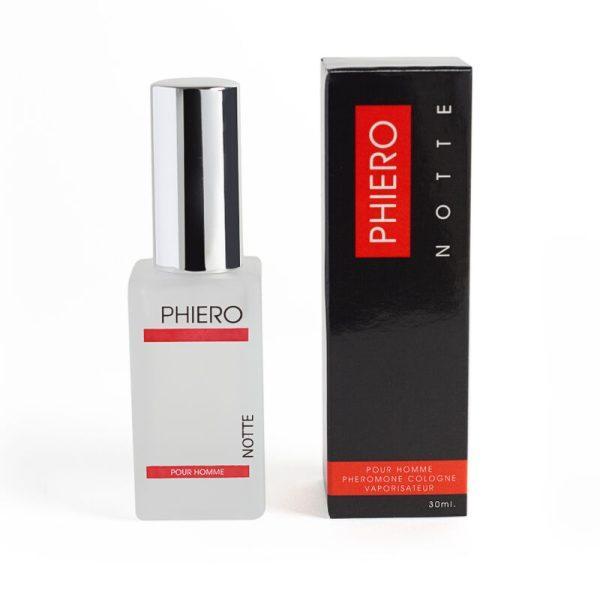 PHIERO NOTTE PERFUME WITH PHEROMONES FOR MEN é um afrodisíaco da gama de sensibilizadores de Pénis, eficaz e seguro.