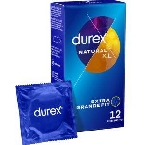 DUREX NATURAL XL 12 UDS são preservtivos tamanho xxl, para maior segurança e sensibilidade. Super saborosos.